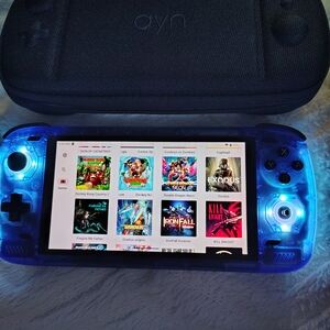 Blue Handheld Gaming Console